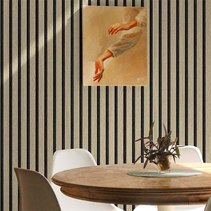 SlatWall, autocolant autoadeziv cu aspect de lemn natural (300 x 45 cm) - Image 6