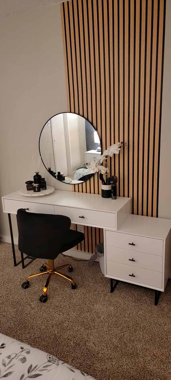 SlatWall, autocolant autoadeziv cu aspect de lemn natural (300 x 45 cm) - Image 9