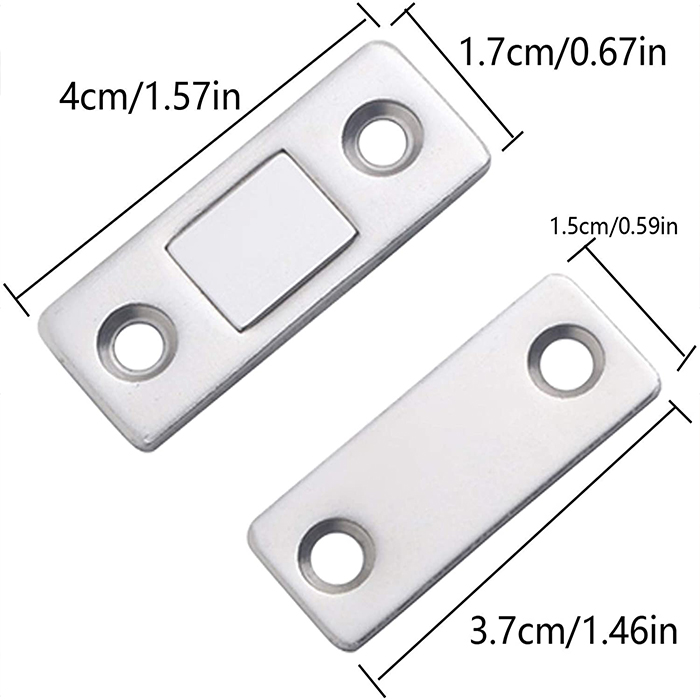 SmoothStop, plăci magnetice pentru închiderea ușilor cu ușurință (2 seturi) - Image 7