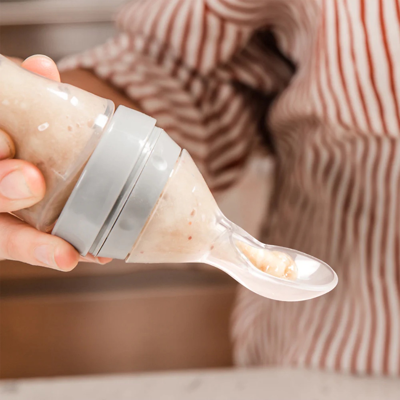 SoftSpoon, sticlă din silicon cu linguriță - Image 4