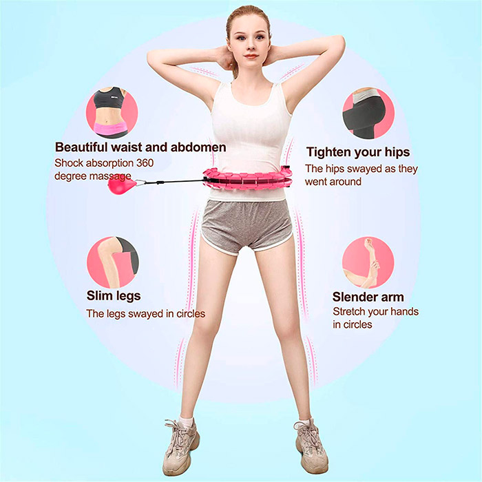 SpinningHoop, cerc hula hoop flexibil cu greutăți - Image 7