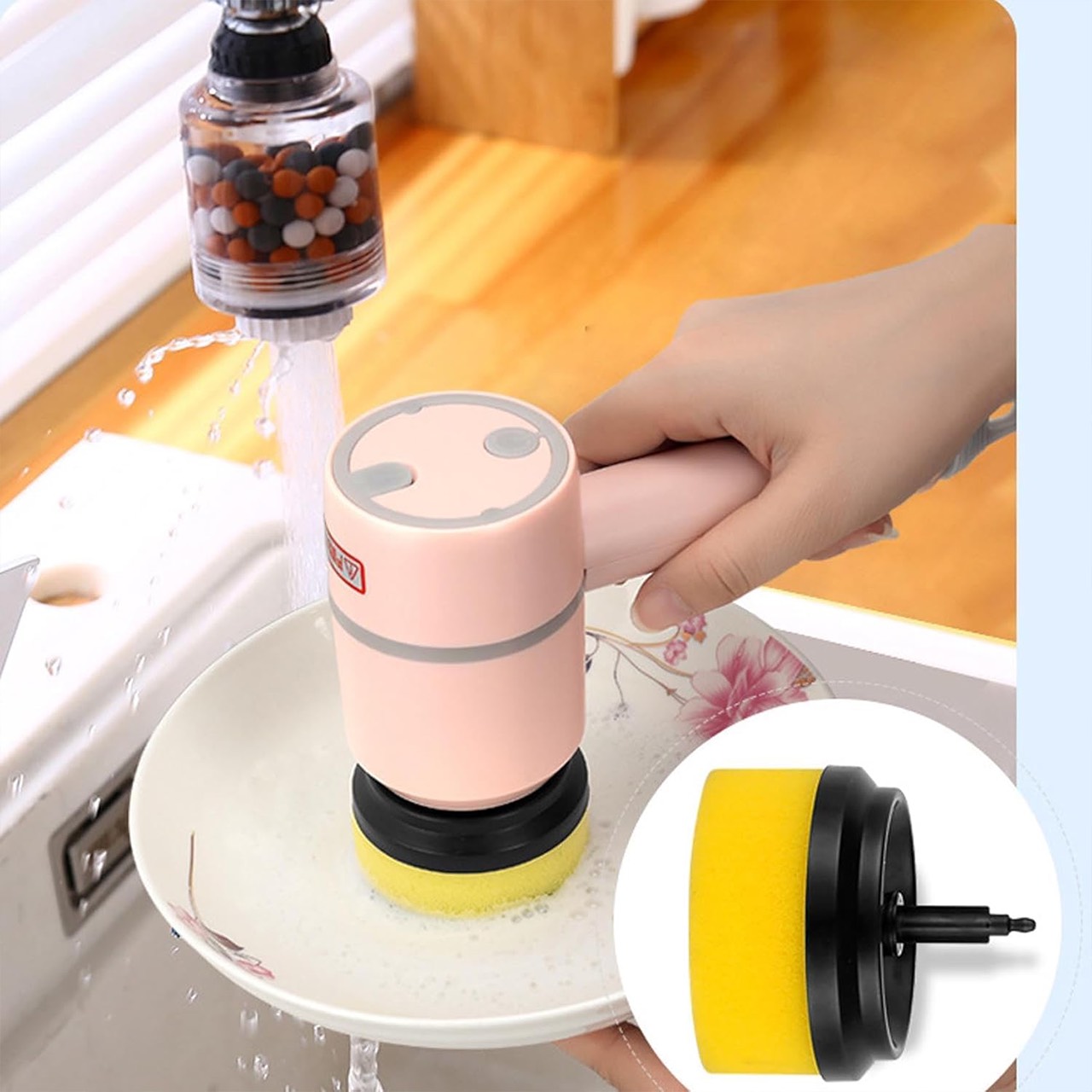 Spinny, buretele electric multifuncțional de curățare cu cap rotativ la 360° - Image 4