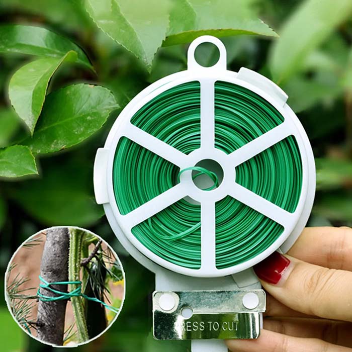 Sârma puternică este potrivită pentru ancorarea bună a plantelor precum roșiile, castraveții, plantele cățărătoare, etc.