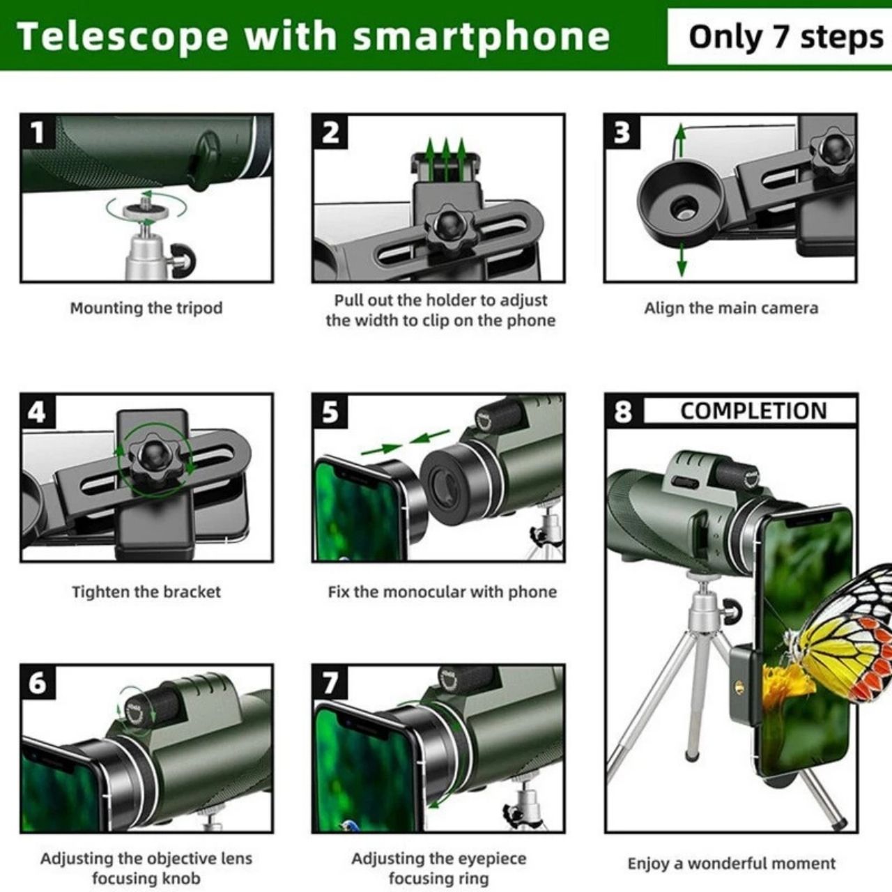 Telescop, telescop monocular de observare - Image 3