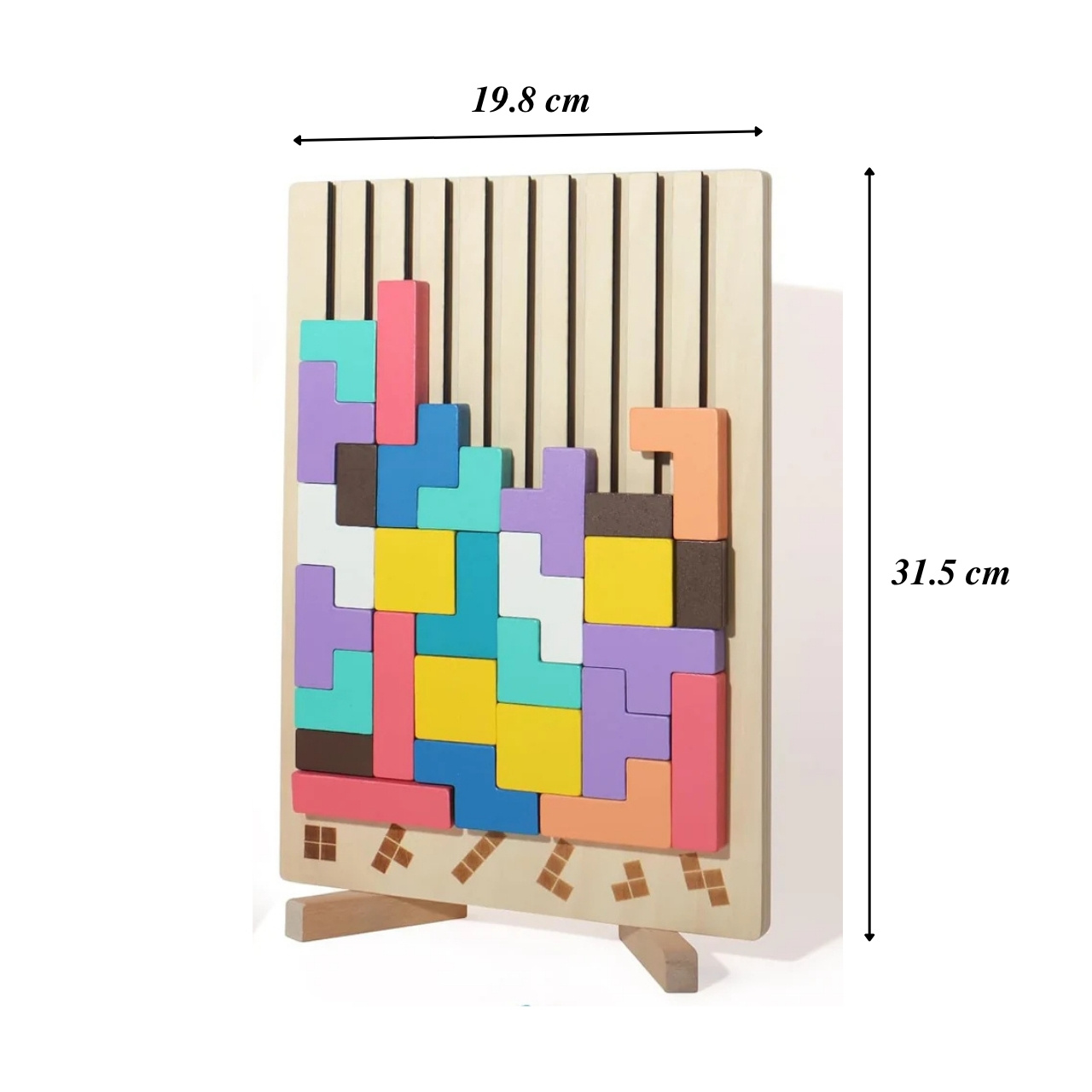Tetris, jucărie didactică din lemn - Image 7