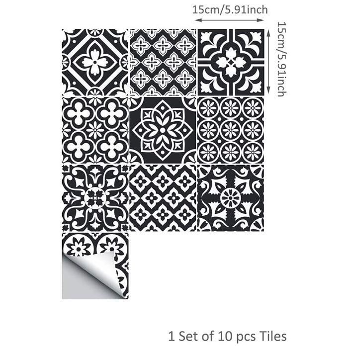 TileDecor, autocolante imitație faianță (set de 10 bucăți) - Image 2