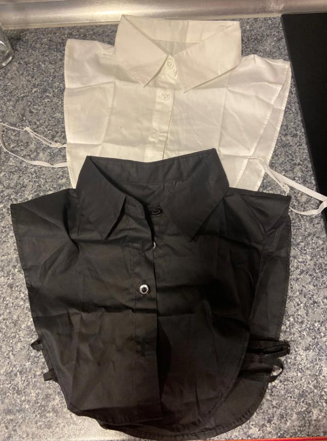 TopCollar, guler de cămașă pentru femei (negru și alb) - Image 9