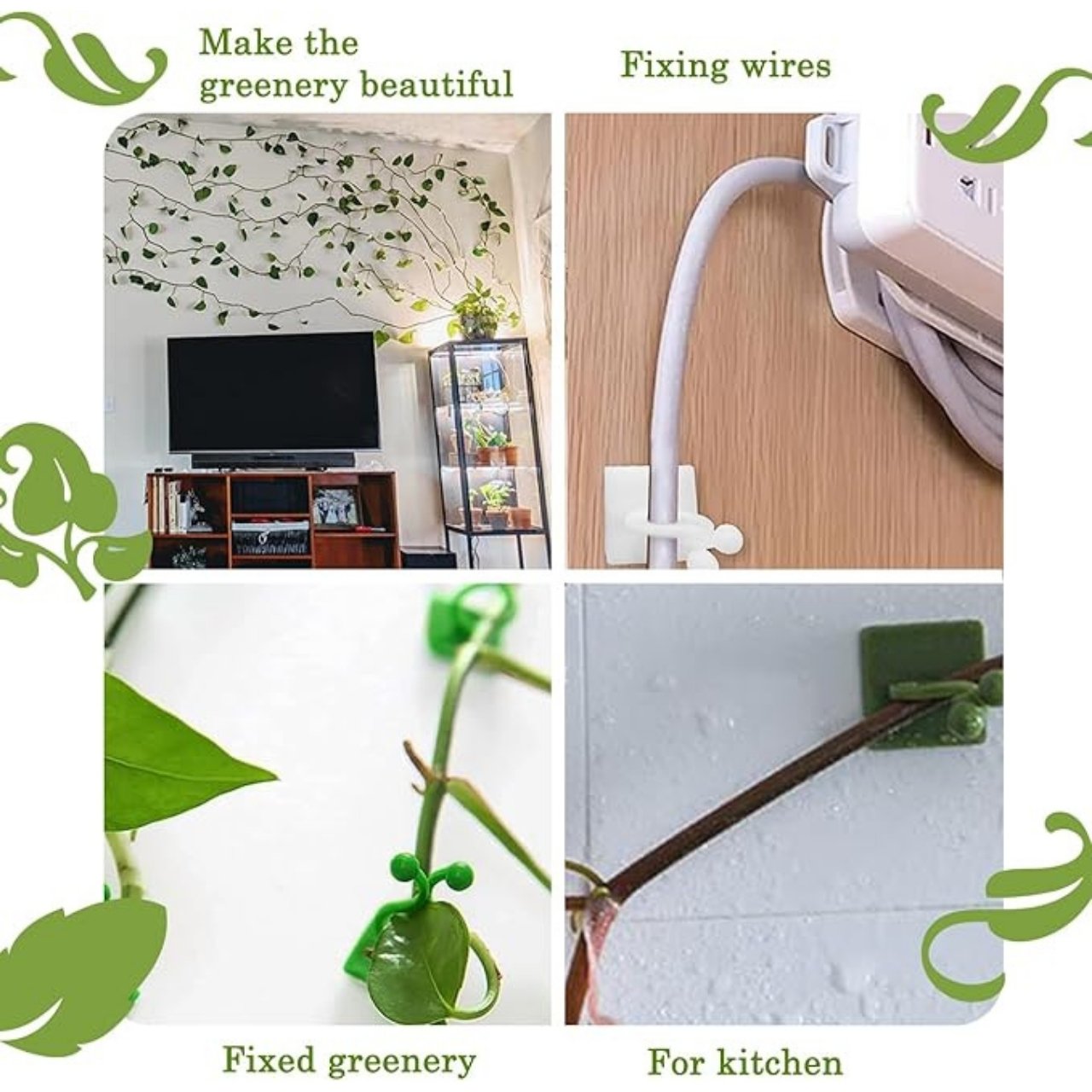 Vines, suporturi autoadezive pentru plante și plante cățărătoare (100 de bucăți) - Image 7