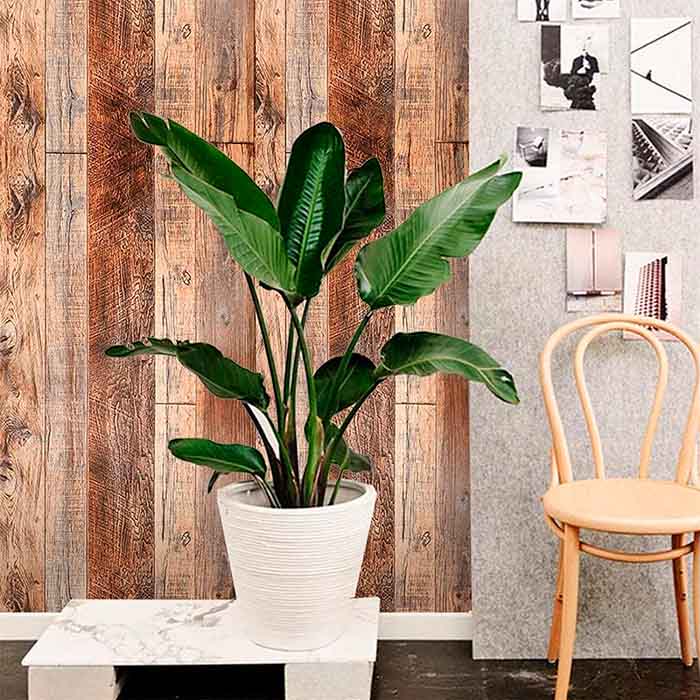 VintageWall, autocolant autoadeziv cu aspect de lemn natural (300 x 45 cm) - Image 7