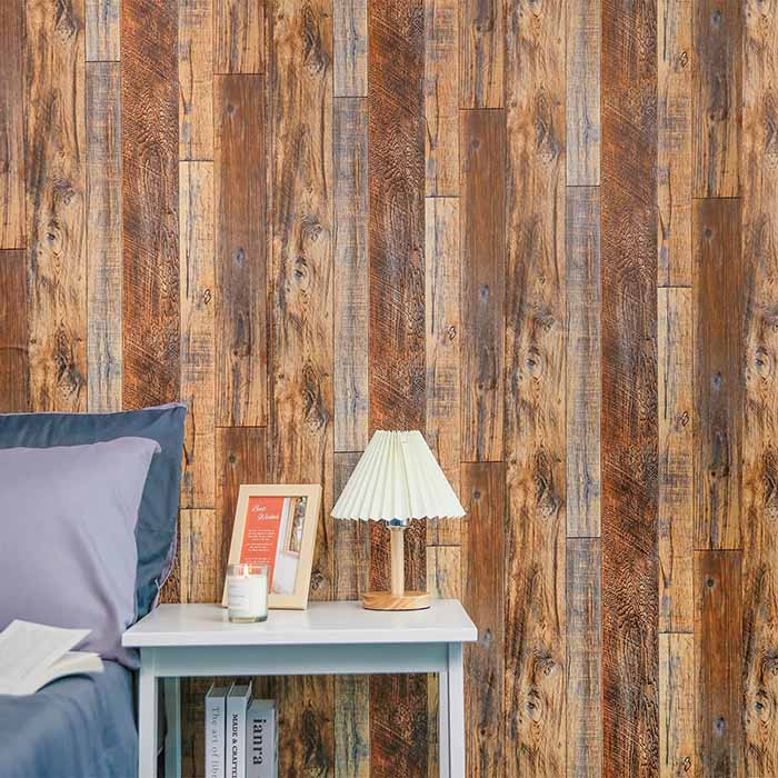 VintageWall, autocolant autoadeziv cu aspect de lemn natural (300 x 45 cm) - Image 8