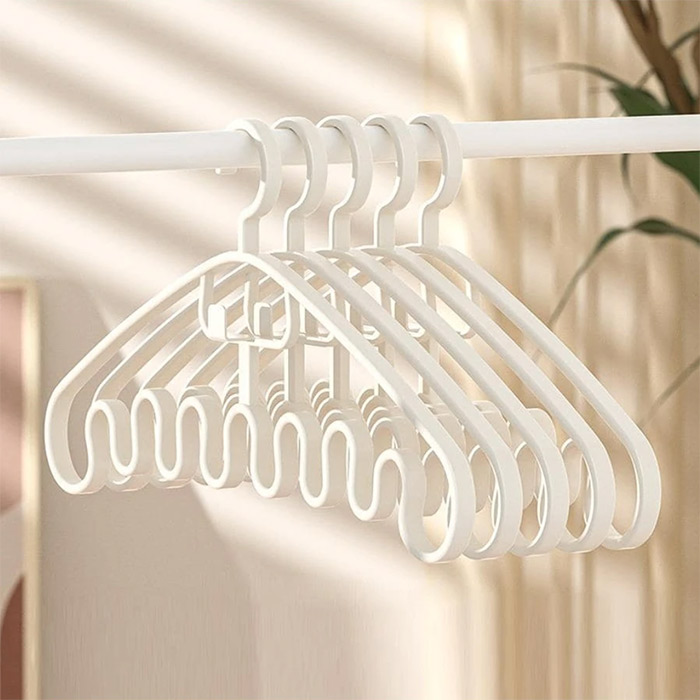 WavyHanger, umeraș pentru agățarea mai multor articole deodată (10 bucăți) - Image 9