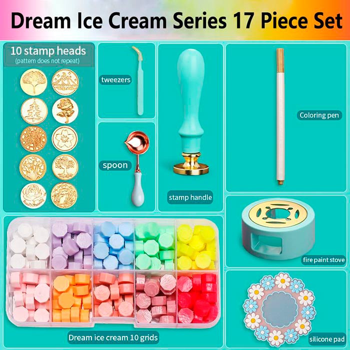 WaxKit, set de sigilii din 17 piese - Image 2