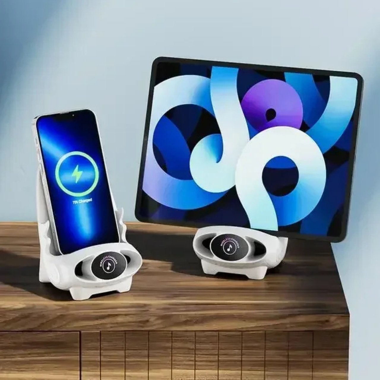 Încărcare wireless, suport convenabil și design elegant!