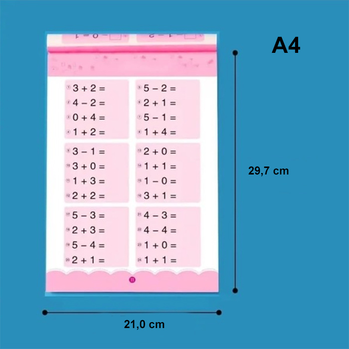 WorkBookMath, caiet de lucru pentru adunare și scădere până la 100 - Image 2